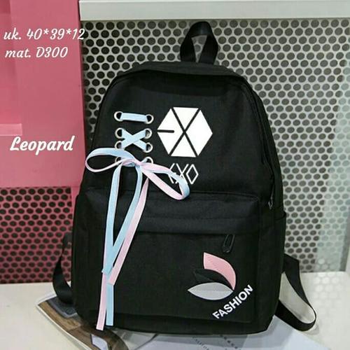 Foto Produk Backpack Korean EXO pita Tas Ransel Sekolah Murah Tas Ransel Wanita dari SUPERSTORE1
