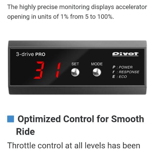 Jual PIVOT Throttle Controller 3 Drive Pro Toyota New Yaris, Sienta