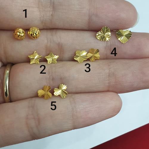 Jual Anting Jarum Emas Asli Kadar 700 Model Bunga Tiga Kota Makassar Shop At Alice110 Tokopedia