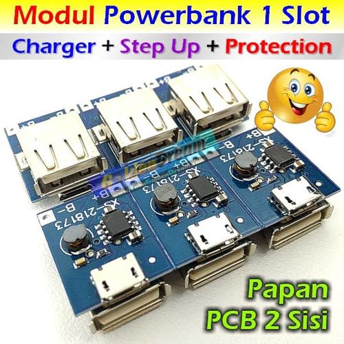 Foto Produk Modul Powerbank 1 Slot Multi Charger + Step Up + Protection 5v 1A Cas dari Golden Dream