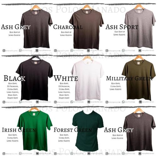 Foto Produk Kaos Polos oblong US cotton combed 30s reaktif seri 1 pria wanita - Putih, S dari KaosPolosManado