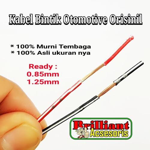 Foto Produk Kabel Single Otomotif Original Japan Bintik - 1.25 mm - Tembaga - Putih dari Brilliant Acsesoris