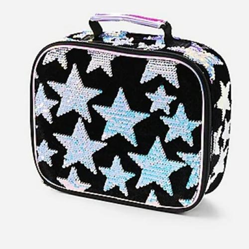 justice sequin lunch box