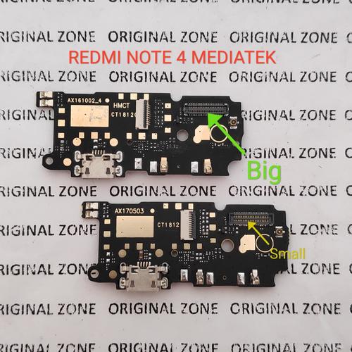 Foto Produk KONEKTOR CONNECTOR CAS CHARGER XIAOMI REDMI NOTE 4 ORIGINAL - soket besar dari united 88 cell