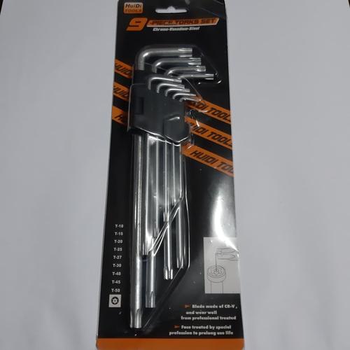 Foto Produk KUNCI L SET 9 PCS BINTANG PANJANG dari ismailtools
