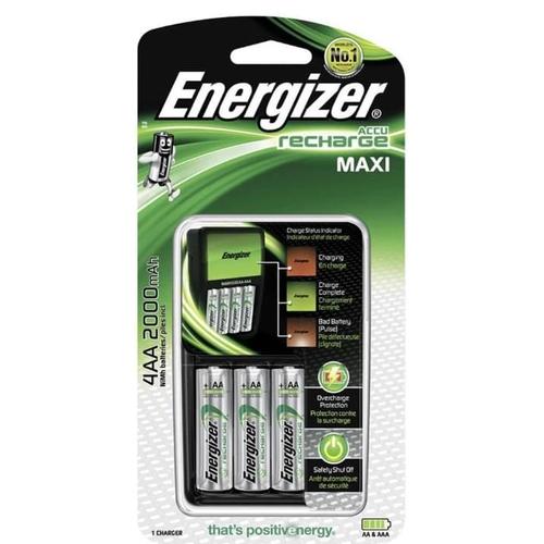 Jual Charger + Baterai Energizer CHVCM4 / Recharge value AA 1300mAh