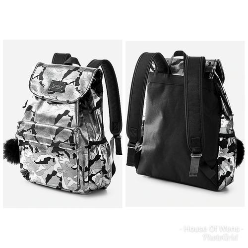 justice camo backpack