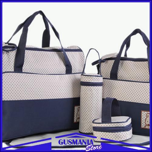 Foto Produk Tas Perlengkapan Popok Bayi Baby Bag Organizer 5 IN 1 Kado Melahirkan dari Gusmania Store