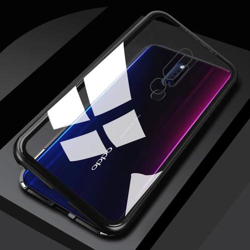 Foto Produk iPhone 8 Plus 7plus Magnetic Adsorption Flip Tempered Glass Back Cover dari diva acc
