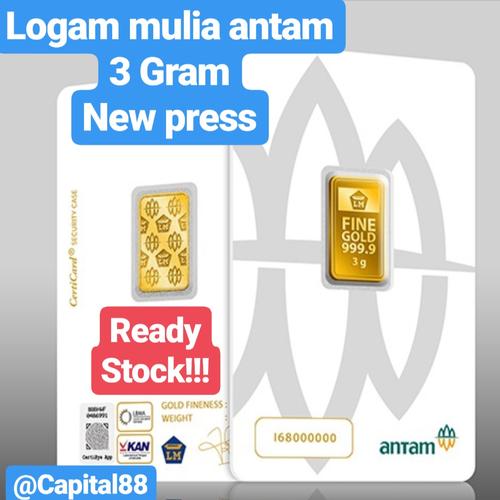 Foto Produk LM/LOGAM MULIA ANTAM PRESS 3GRAM/3GR dari capital88