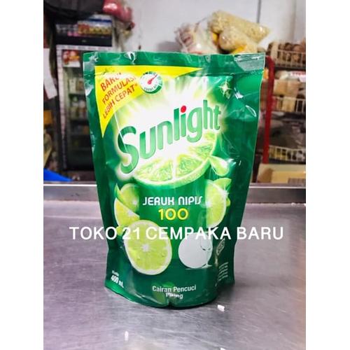 Foto Produk Sunlight Jeruk Nipis Refill 400 ml | Cairan Pencuci Piring Pouch 400ml dari Toko 21 Cempaka Baru