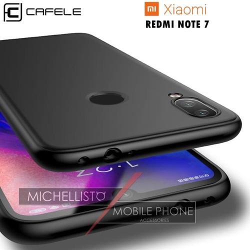 Foto Produk Case Xiaomi Redmi Note 7 Cafele KoRi Slim Matte Macaron List TPU - Hitam dari Michellisto