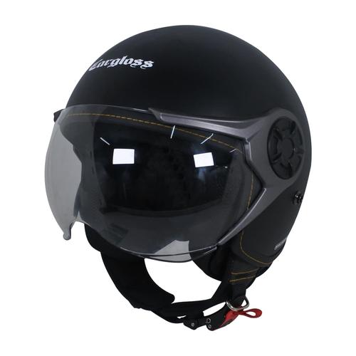 Foto Produk Cargloss YRM Micrometric Buckle, visor Hardcoat Halfface- Black Doff - L dari Helm Cargloss