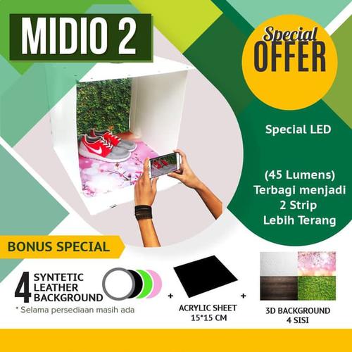 Foto Produk MagicBox Midio 2 Portable Mini Photo Studio Light Box 50x50x45cm dari Midio