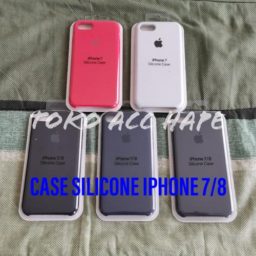 Foto Produk SILICONE CASE COVER SOFT HARD SILIKON ORIGINAL IPHONE 7/8 - Pinksand dari TOKO ACC HAPE