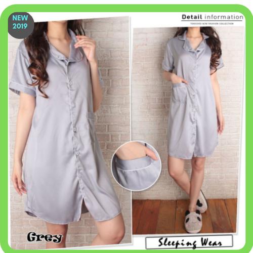 Foto Produk BAJU TIDUR PIYAMA DIJAMIN ASLI! SATIN GREY / KITTY LIMITED EDITION dari bajutidur71