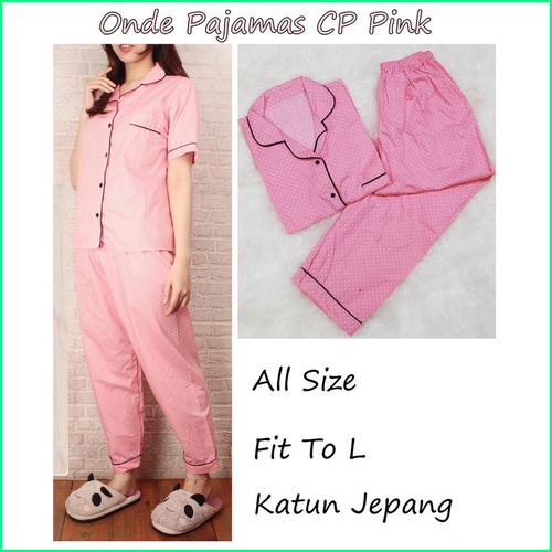 Foto Produk BAJU TIDUR PIYAMA 100% ORI! POLKA C PJNG PINK / LUCU LIMITED STOCK dari bajutidur71