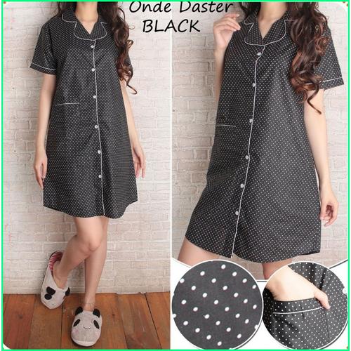 Foto Produk BAJU TIDUR PIYAMA BEST SELLING! MOTIF POLKADOT HITAM / BRANDED MURAH dari bajutidur71