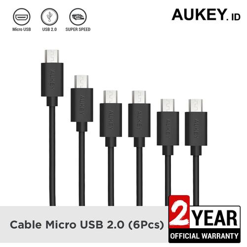 Foto Produk Aukey Cable Micro USB 2.0 (6Pcs) - 500334 dari AUKEY
