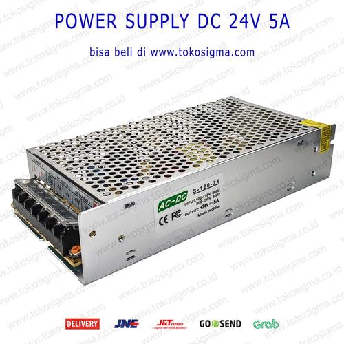 Jual POWER SUPPLY DC 24V 5A METAL CASE - Jakarta Barat - tokosigma |  Tokopedia