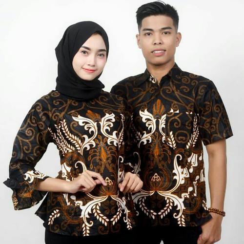 Foto Produk Blouse Batik Atasan Wanita Motif Merah Mega mendung dari LautanBatik