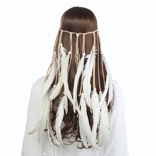 Jual Fashion Handmade Boho Feather 
