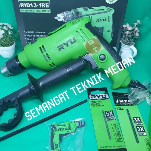 Jual RID13 MESIN BOR LISTRIK TEMBOK BETON IMPACT DRILL 13MM RYU RID13 ...
