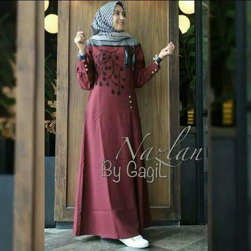 Foto Produk Pakaian Baju Busana Muslim Wanita NAZLAN Dress Maxi Gamis Termurah dari Zy's Distro