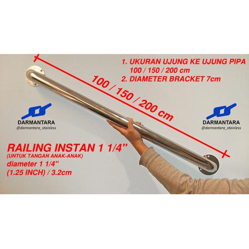 Jual RAILING TANGGA INSTAN 1 1/4