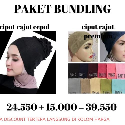 Foto Produk PAKET BUNDLING Ciput Cepol dan Ciput rajut Premium dari Silver by mamakece