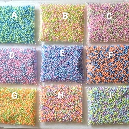 Foto Produk Styrofoam butir warna warni/foam slime/ gabus butir/ floam slime dari ketiff shop