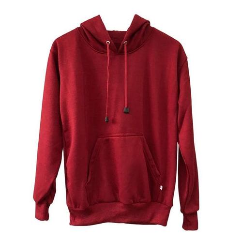 Jaket Sweater Polos Hoodie Jumper Merah 