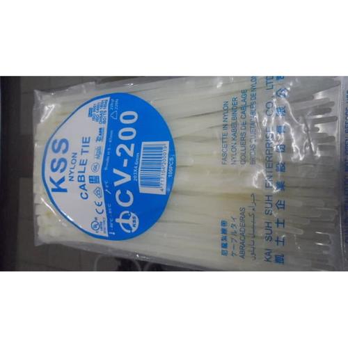 Jual Nylon Cable Tie, Pengikat Kabel KSS CV-200 Putih - Putih - Jakarta ...