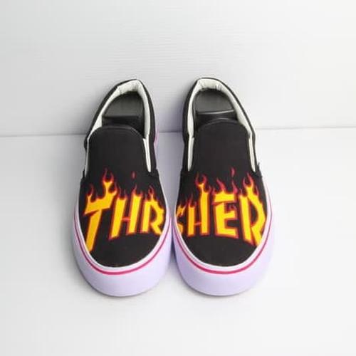 thrasher slip ons