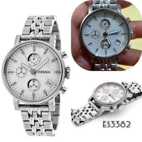 Jual Fossil boyfriend mother of pearl 