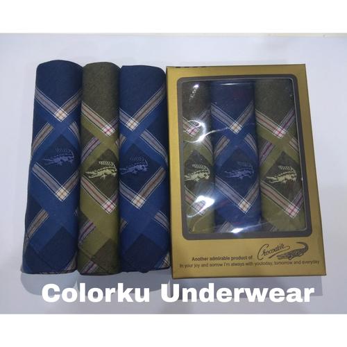 Foto Produk Sapu Tangan ORIGINAL CROCODILE 221 ISI 3 dari color.ku underwear