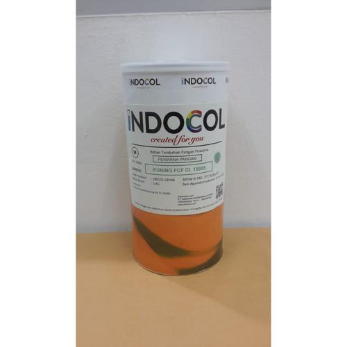 Jual Pewarna Makanan INDOCOL KUNING FCF CI.15985 (SUNSET YELLOW FCF