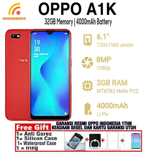 Foto Produk OPPO A1K Ram 2GB 32GB / GARANSI OPPO INDONESIA 1 THN - Hitam dari OVANST0RE