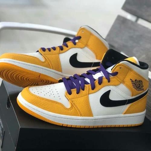 Jual Nike Air Jordan 1 LA Lakers - Jakarta Selatan -  gudangspatusportnafasya | Tokopedia