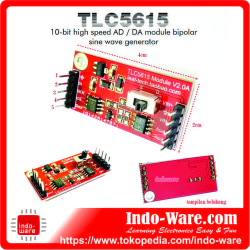 Produktbild von TLC5615 10-Bit Serielles DAC-Modul – Digital-Analog-Wandler, Neu & Kompakt