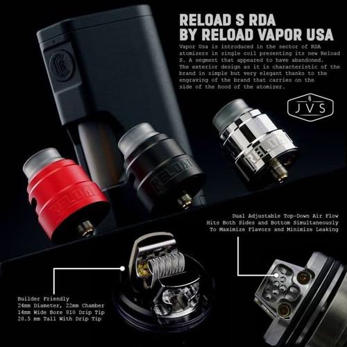 Jual Reload S RDA Reload Vapor ATOMIZER VAPE AUTHENTIC - Kota Bekasi ...
