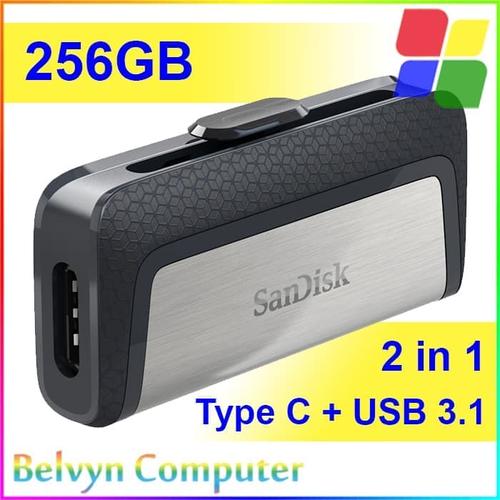 Jual SanDisk Ultra Dual USB Drive Type-C 256GB Flash Disk Original ...