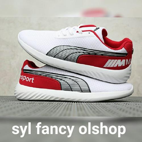 puma red shoes bmw