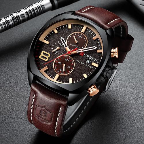 Jual Jam Tangan Pria Curren 8324 Chrono Aktif Red Brown Jakarta Pusat Bedaqan Tokopedia