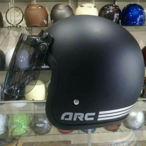 Jual helm arc hitam dof - Hitam - Kota 