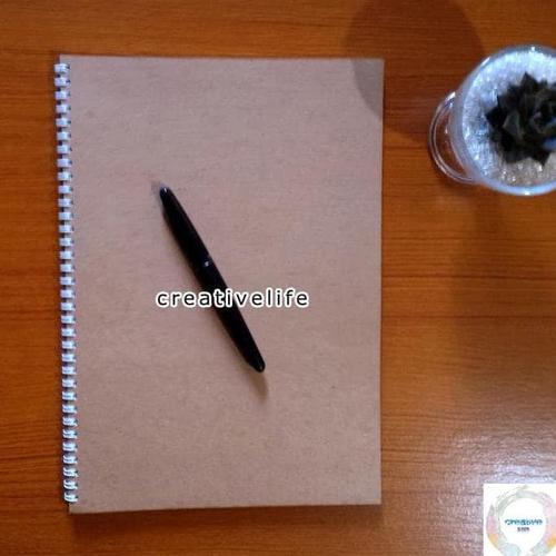 Foto Produk HOT SALE Notebook / Sketch book Spiral DOT Grid / GRAPH A4 | Buku dari liaawaaliah97 shop