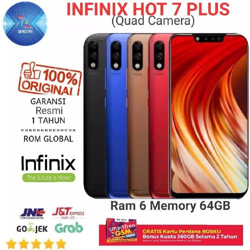 Foto Produk Infinix Hot 7 Plus Ram 6/64GB Garansi Resmi 1 Tahun dari Saints168