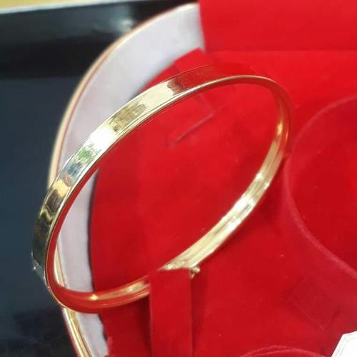Jual Gl212i389i Gelang Emas Kuning Persegi Simple Polos Fashion Perhiasan Kab Sidoarjo Paris Gold Jewelry 