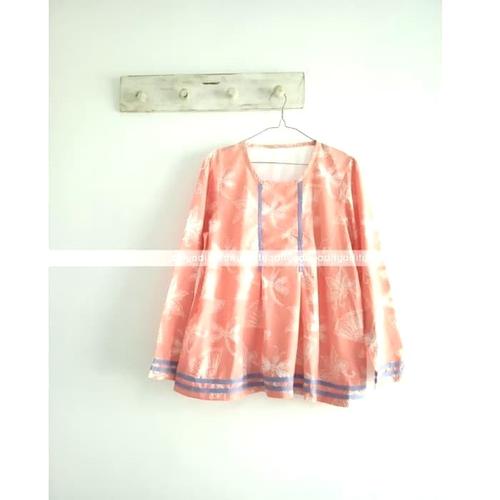 Foto Produk Peach Marigold Blouse - blus batik buat kuliah dari Troli Roli