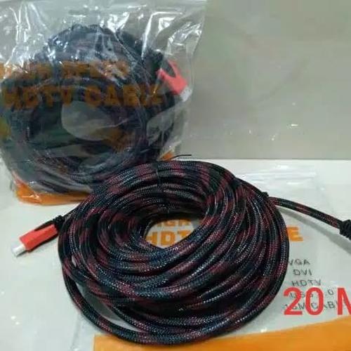 Foto Produk Kabel HDMI To HDMI 20 M Serat Jaring High Quality dari VIBOSTECH